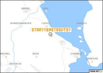 map of Staryye Petrovtsy