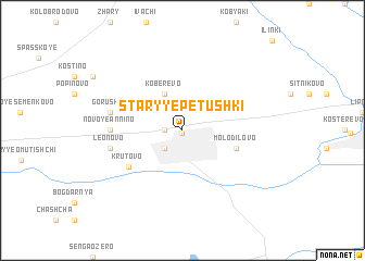 map of Staryye Petushki