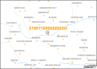 map of Staryye Podsosenki