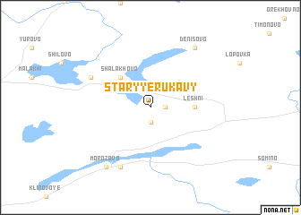 map of Staryye Rukavy