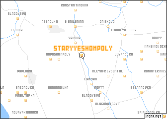 map of Staryye Shompoly