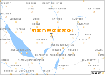 map of Staryye Skomorokhi