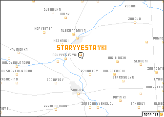 map of Staryye Stayki