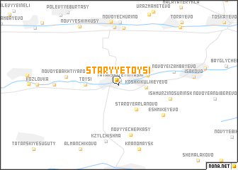 map of Staryye Toysi