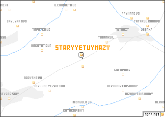 map of Staryye Tuymazy