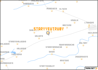 map of Staryye Utruby