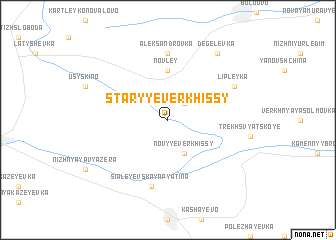 map of Staryye Verkhissy