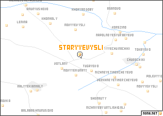 map of Staryye Vysli