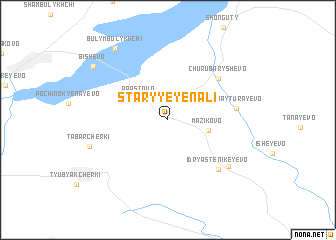 map of Staryye Yenali
