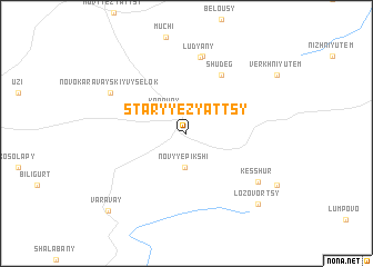 map of Staryye Zyattsy