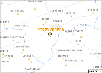 map of Staryy Gorod