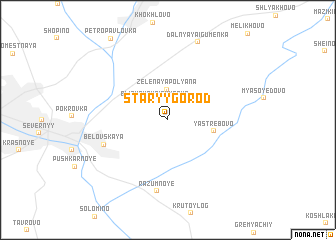 map of Staryy Gorod