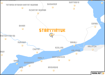 map of Staryy Iryuk