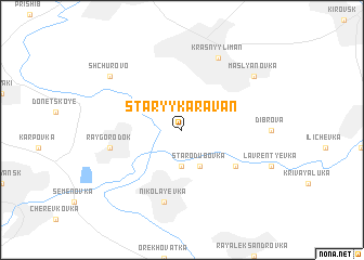 map of Staryy Karavan