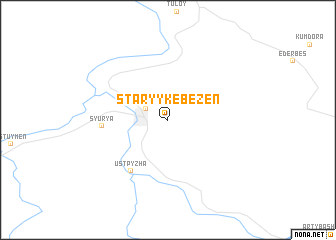 map of Staryy Kebezen\