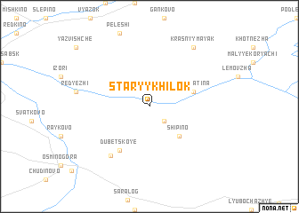 map of Staryy Khilok
