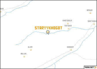 map of Staryy Khogot