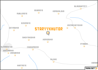 map of Staryy Khutor