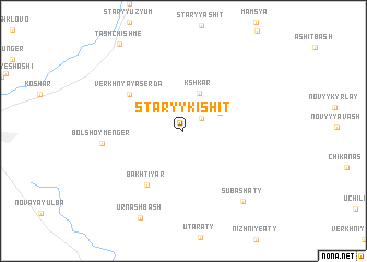 map of Staryy Kishit