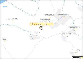 map of Staryy Klyuch