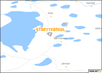 map of Staryy Konkul\