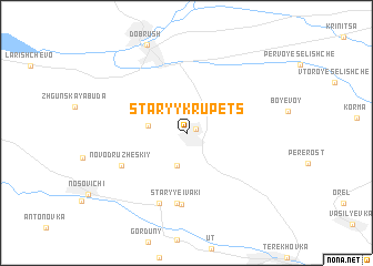 map of Staryy Krupets