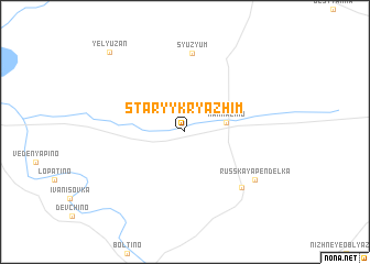 map of Staryy Kryazhim
