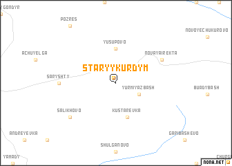 map of Staryy Kurdym