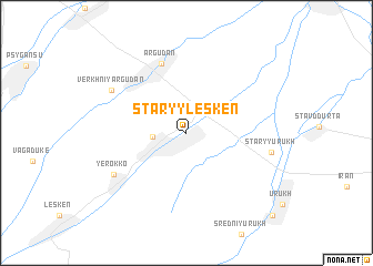 map of Staryy Lesken