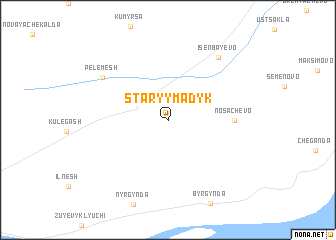 map of Staryy Madyk