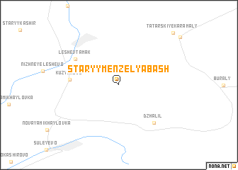 map of Staryy Menzelyabash