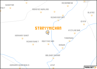 map of Staryy Michan