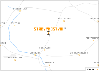 map of Staryy Mostyak