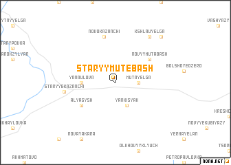 map of Staryy Mutebash