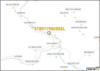 map of Staryy Novosël