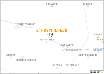 map of Staryy Picheur