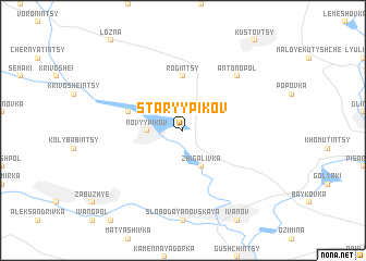 map of Staryy Pikov