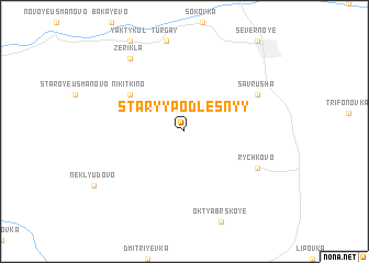 map of Staryy Podlesnyy