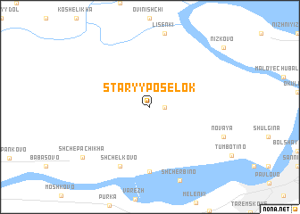 map of Staryy Posëlok