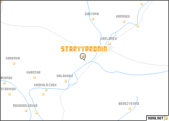 map of Staryy Pronin
