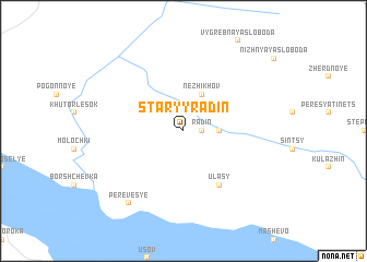 map of Staryy Radin