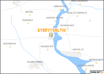 map of Staryy Saltiv