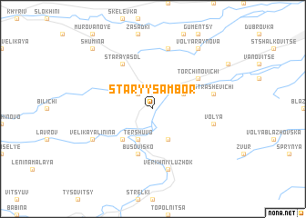 map of Staryy Sambor