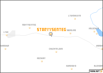 map of Staryy Senteg