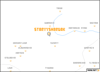 map of Staryy Shardak