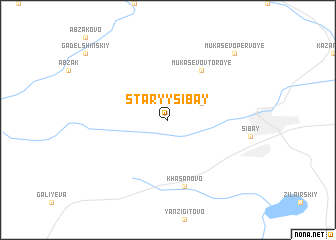 map of Staryy Sibay