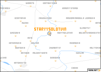 map of Staryy Solotvin
