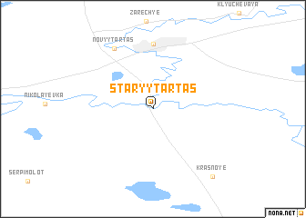 map of Staryy Tartas