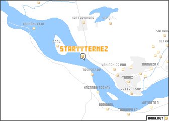 map of Staryy Termez