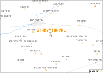map of Staryy Tor”yal